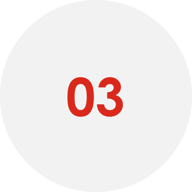 Círculo gris con un número 3 rojo